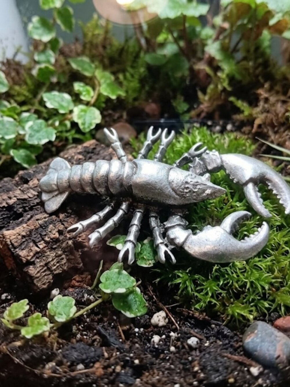 Pewter  Lobster Figurine ocean sea by Hastings Pewter Co NEW !! STUNNING !!